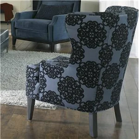 Shallow Armed Wing Chair